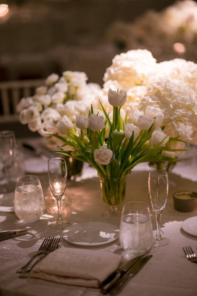 Alpine Country Club Wedding table design by Wile Events and The Particular Planner