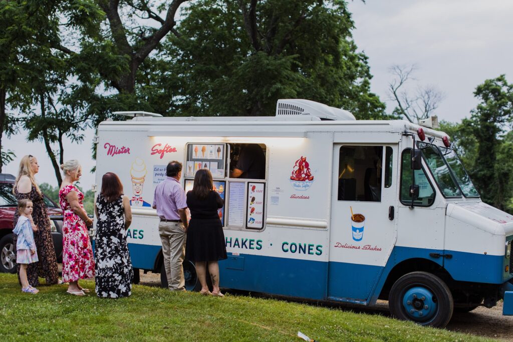 Mister Softee Ice Cream Truck for wedding guests